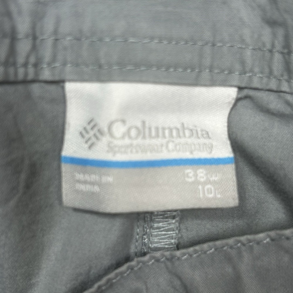 Columbia Chino Shorts Men's Size 38 Gray Pockets 10" Inseam *SPOTS - Picture 8 of 12